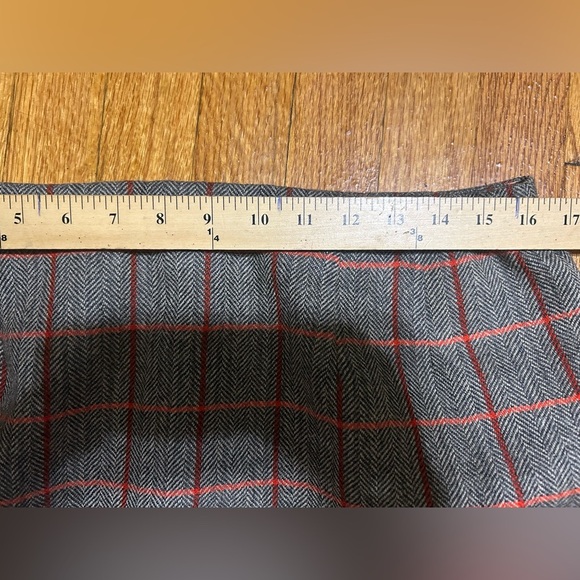 Harve Benard Sport Wool Knee Length Skirt Fringe Detail Women’s Size 14 - Picture 4 of 7